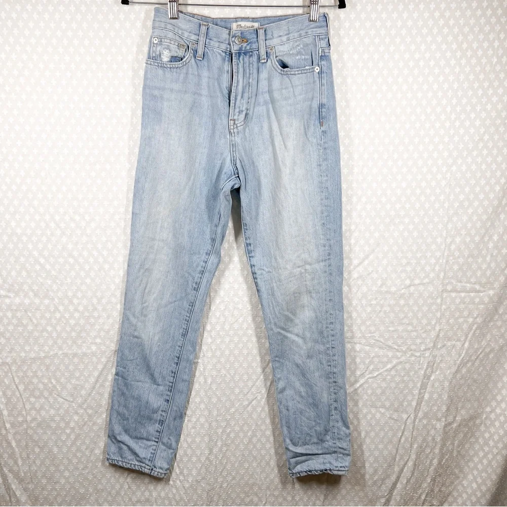 Madewell Women Jeans Sz 25 Light Wash The Perfect Summer Jean Straight Leg Denim